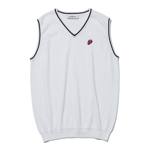 【RollingStones】The Rolling Stones Logo Knit Vest（RSBA02W717）