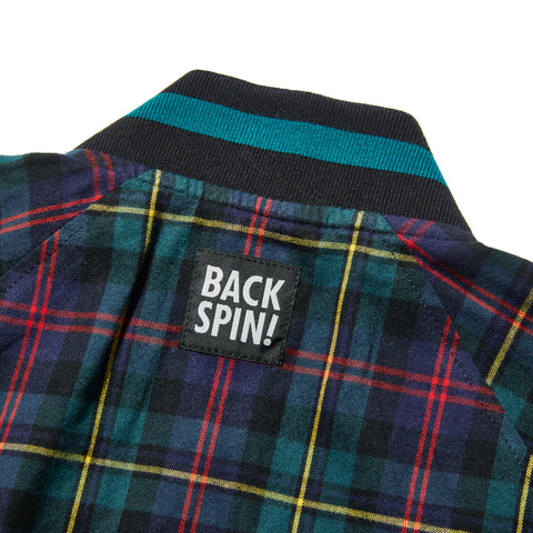 BACK SPIN! Plaid Reversible Blouson チェック柄リバーシブルブルゾン【BSBB02W704】