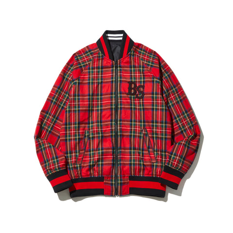 BACK SPIN! Plaid Reversible Blouson チェック柄リバーシブルブルゾン【BSBB02W704】