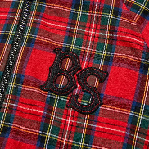 BACK SPIN! Plaid Reversible Blouson チェック柄リバーシブルブルゾン【BSBB02W704】