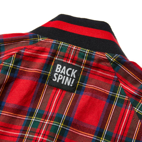 BACK SPIN! Plaid Reversible Blouson チェック柄リバーシブルブルゾン【BSBB02W704】