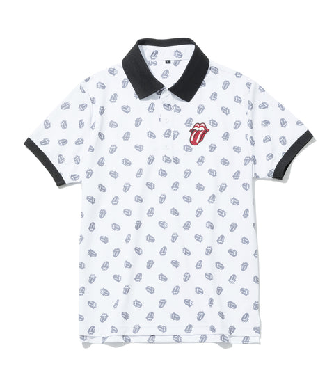 【３０％OFF】【RollingStones】RS LICKS Pattern POLO SHIRT（RSBA02W704）