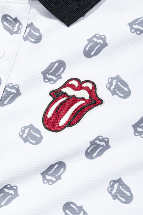 【３０％OFF】【RollingStones】RS LICKS Pattern POLO SHIRT（RSBA02W704）