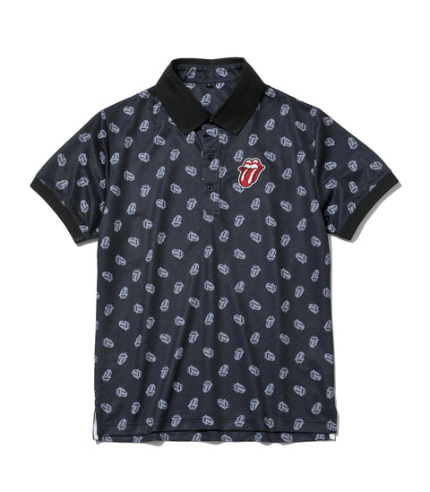 【３０％OFF】【RollingStones】RS LICKS Pattern POLO SHIRT（RSBA02W704）