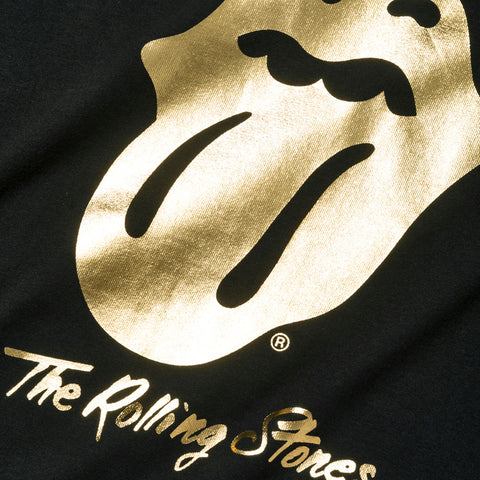 【３０％OFF】【The Rolling Stones】ローリングストーンズ ゴールド ロゴTシャツ