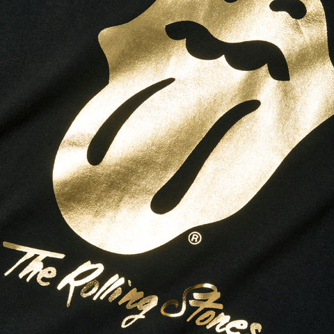 【The Rolling Stones】ローリングストーンズ ゴールド ロゴTシャツ