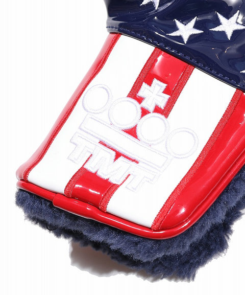【TMT CLASSIC】U.S.FLAG エナメルレザー パター用ヘッドカバー (PING)