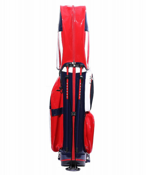【ワケアリ】【TMT CLASSIC】U.S.FLAG エナメルレザー スタンドタイプキャディバッグ