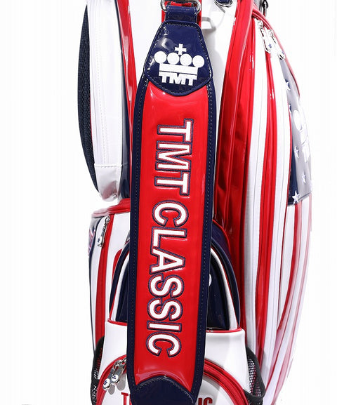 【ワケアリ】【TMT CLASSIC】U.S.FLAG エナメルレザー スタンドタイプキャディバッグ