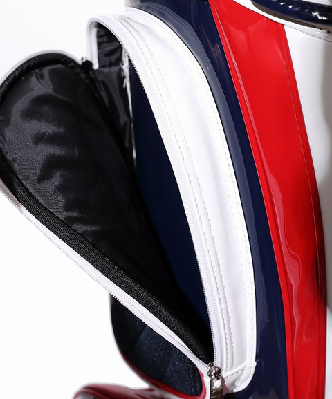 【ワケアリ】【TMT CLASSIC】U.S.FLAG エナメルレザー スタンドタイプキャディバッグ