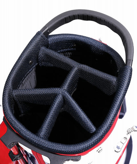 【ワケアリ】【TMT CLASSIC】U.S.FLAG エナメルレザー スタンドタイプキャディバッグ