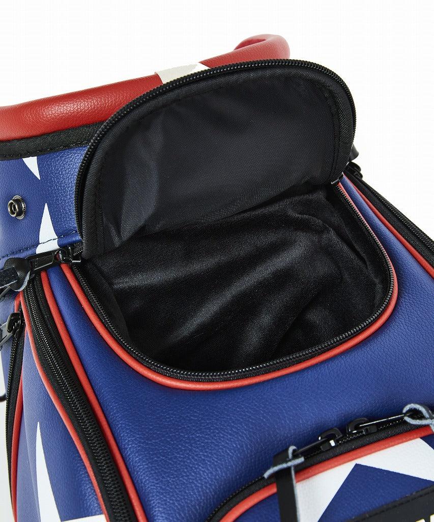 【BACK SPIN!】GOLF BAG - STAR 2023 (White Black Navy Red)