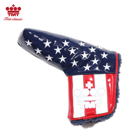 【TMT CLASSIC】U.S.FLAG エナメルレザー パター用ヘッドカバー (PING)